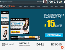 Tablet Screenshot of banner-guru.com